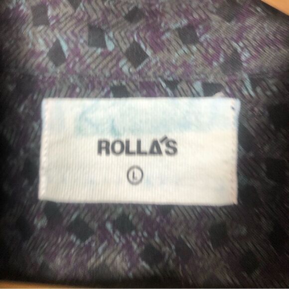 ROLLA'S Men's Button Up Long Sleeve Shirt Large - Picture 3 of 6